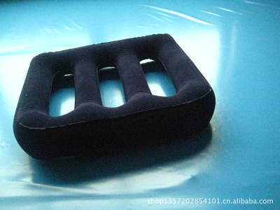 供應(yīng)PVC充氣H形植絨枕 | 6P環(huán)保無(wú)毒，批發(fā)零售各種充氣枕圖片大全